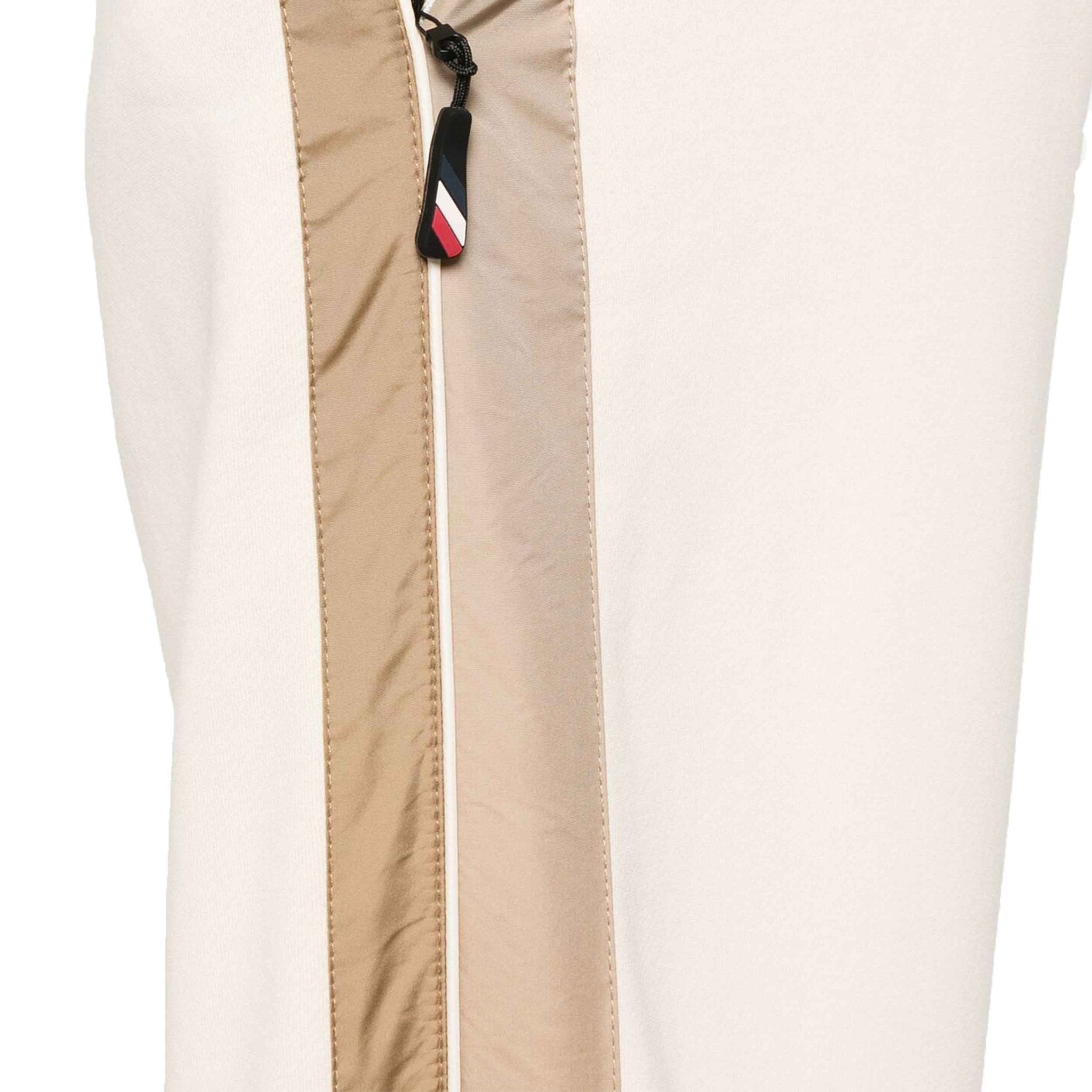 Moncler Grenoble Women's Mountain Logo Padded Cotton Track Pants in Off White