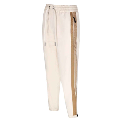 Moncler Grenoble Women's Mountain Logo Padded Cotton Track Pants in Off White