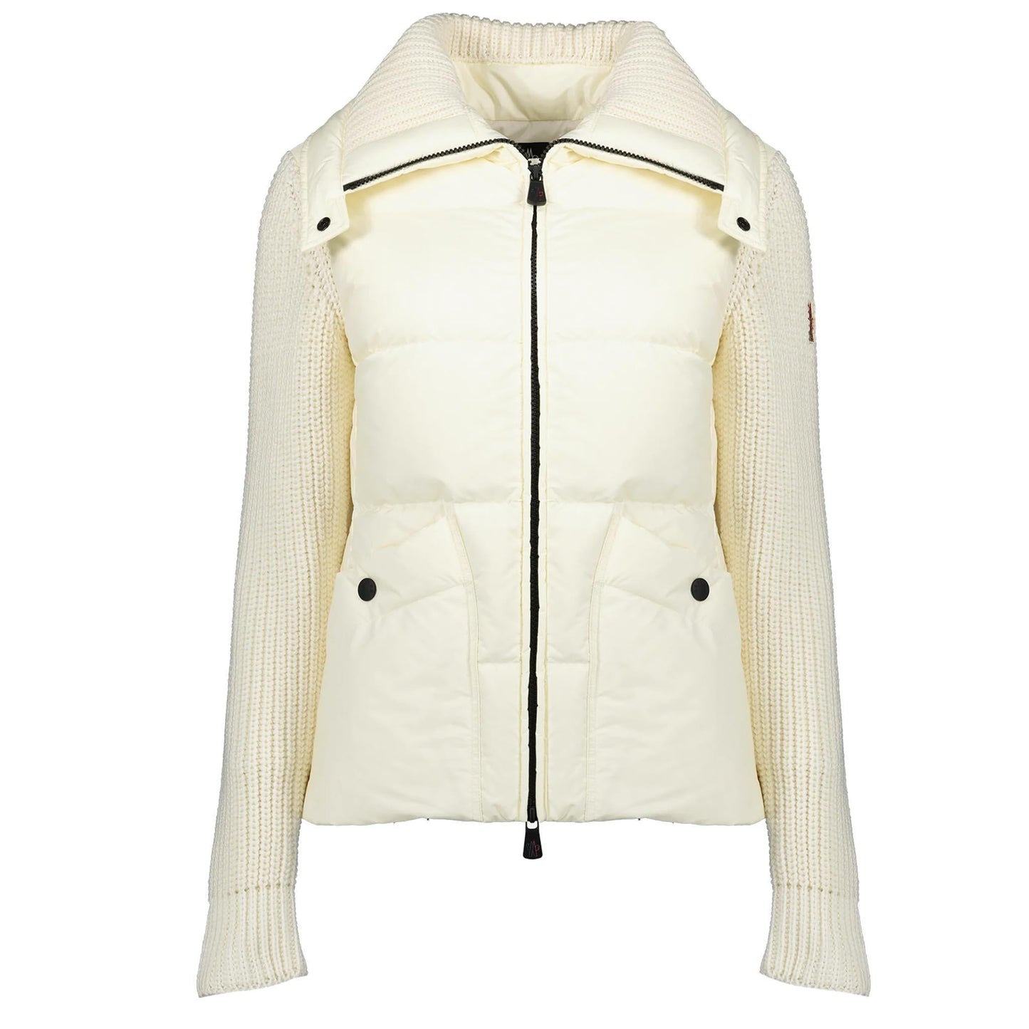 Moncler Grenoble Women's Padded Wool Zip - Up Cardigan in IvoryMonclerDPUS Designer Outlet203000890118053813258528SMoncler Grenoble Women's Padded Wool Zip - Up Cardigan in Ivory