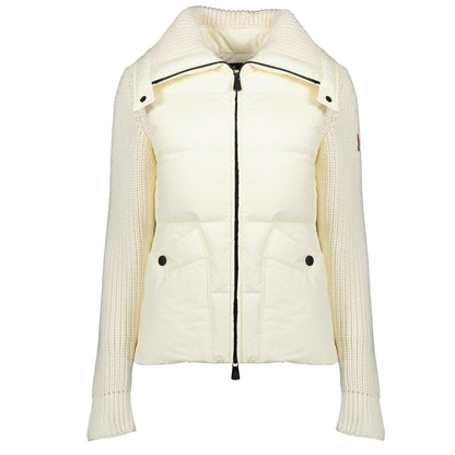 Moncler Grenoble Women's Padded Wool Zip - Up Cardigan in IvoryMonclerDPUS Designer Outlet203000890118053813258528SMoncler Grenoble Women's Padded Wool Zip - Up Cardigan in Ivory