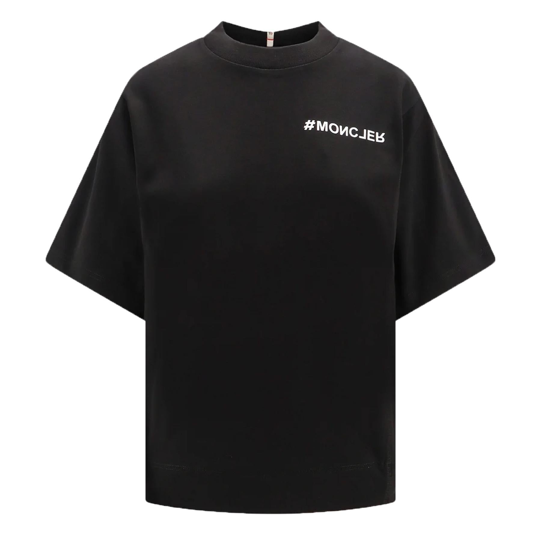 Moncler Grenoble Women's White Logo T-Shirt in BlackMonclerDPUS Designer Outlet203001214018055724277711XSMoncler Grenoble Women's White Logo T-Shirt in Black