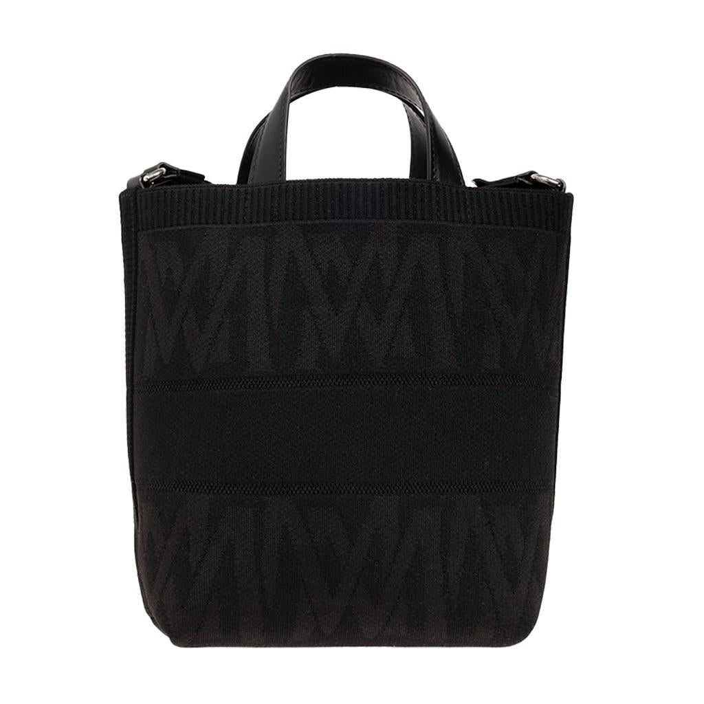 Moncler Logo Jacquard Knit Tote Bag in BlackMonclerDPUS Designer Outlet203001213738053875851729Moncler Logo Jacquard Knit Tote Bag in Black