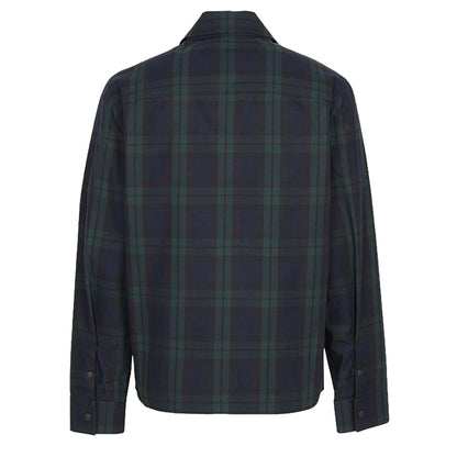 Moncler Men's Checked Overshirt in Navy/ GreenOvershirtMonclerDPUS Designer Outlet203001212428050592819995SMoncler Men's Checked Overshirt in Navy/ Green