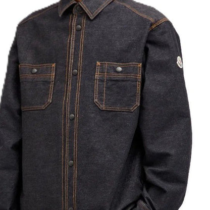 Moncler Men's Denim OvershirtCoats & JacketsMonclerDPUS Designer OutletJ20912F00016596IF-L8055724905027Blue DenimLMoncler Men's Denim Overshirt