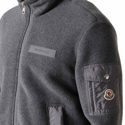 Moncler Men's Full Zip Fleece in GreyMonclerDPUS Designer Outlet203001214628053813120825SMoncler Men's Full Zip Fleece in Grey