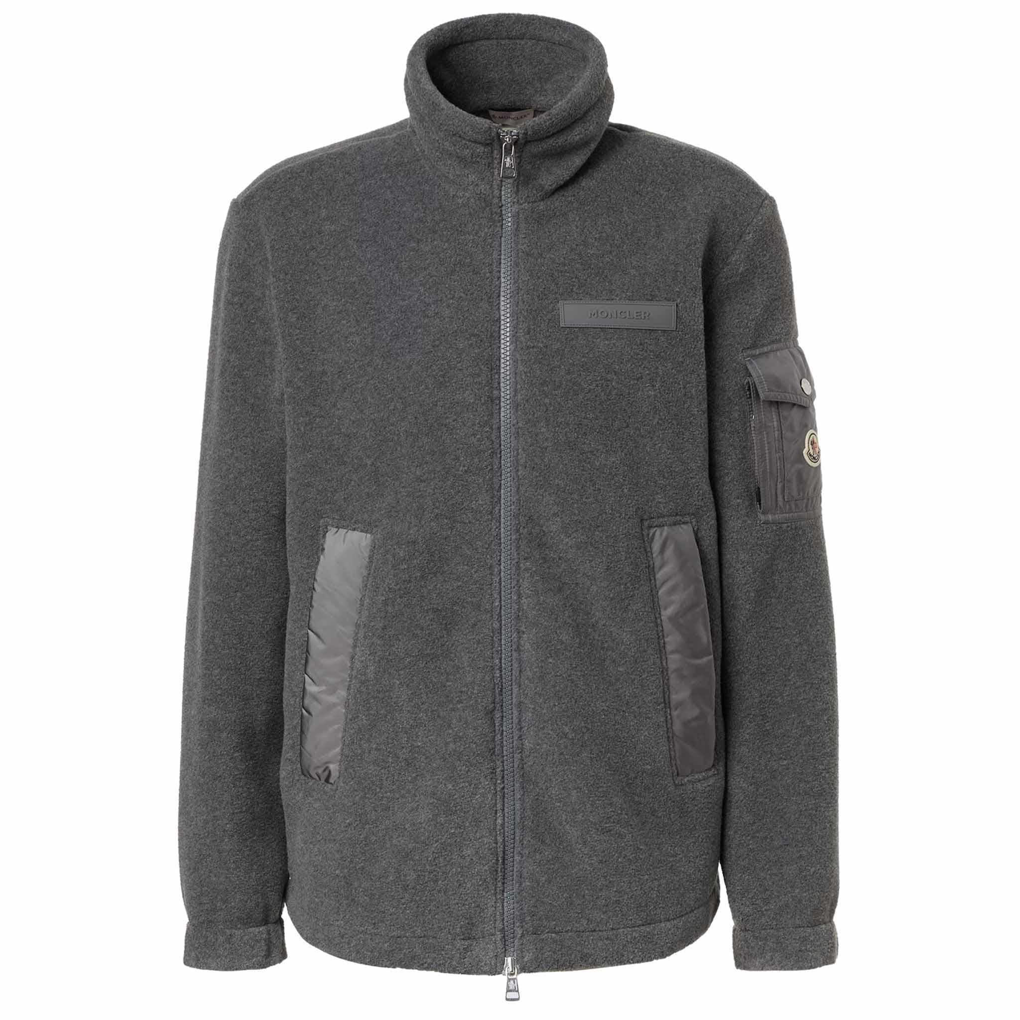 Moncler Men's Full Zip Fleece in GreyMonclerDPUS Designer Outlet203001214628053813120825SMoncler Men's Full Zip Fleece in Grey