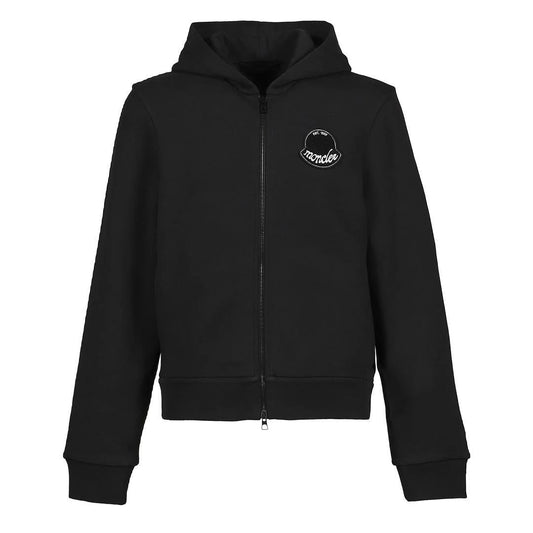 Moncler Men's Logo Patch Zipped Hoodie in BlackHoodies & Zip - UpsMonclerDPUS Designer Outlet8053813081218MMoncler Men's Logo Patch Zipped Hoodie in Black
