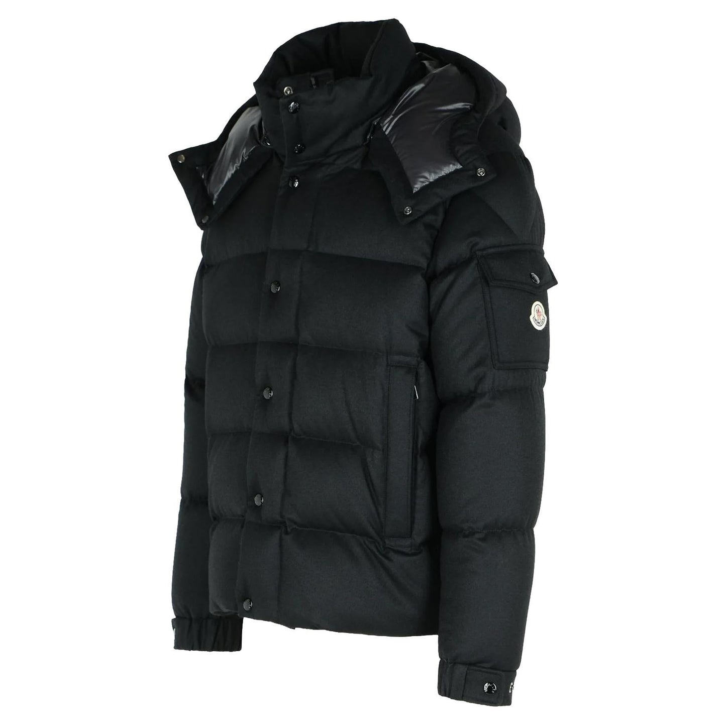 Moncler Men's Maya 70 Hooded Wool Flannel Short Down Jacket in BlackCoats & JacketsMonclerDPUS Designer Outlet2030008882880538133299456Moncler Men's Maya 70 Hooded Wool Flannel Short Down Jacket in Black