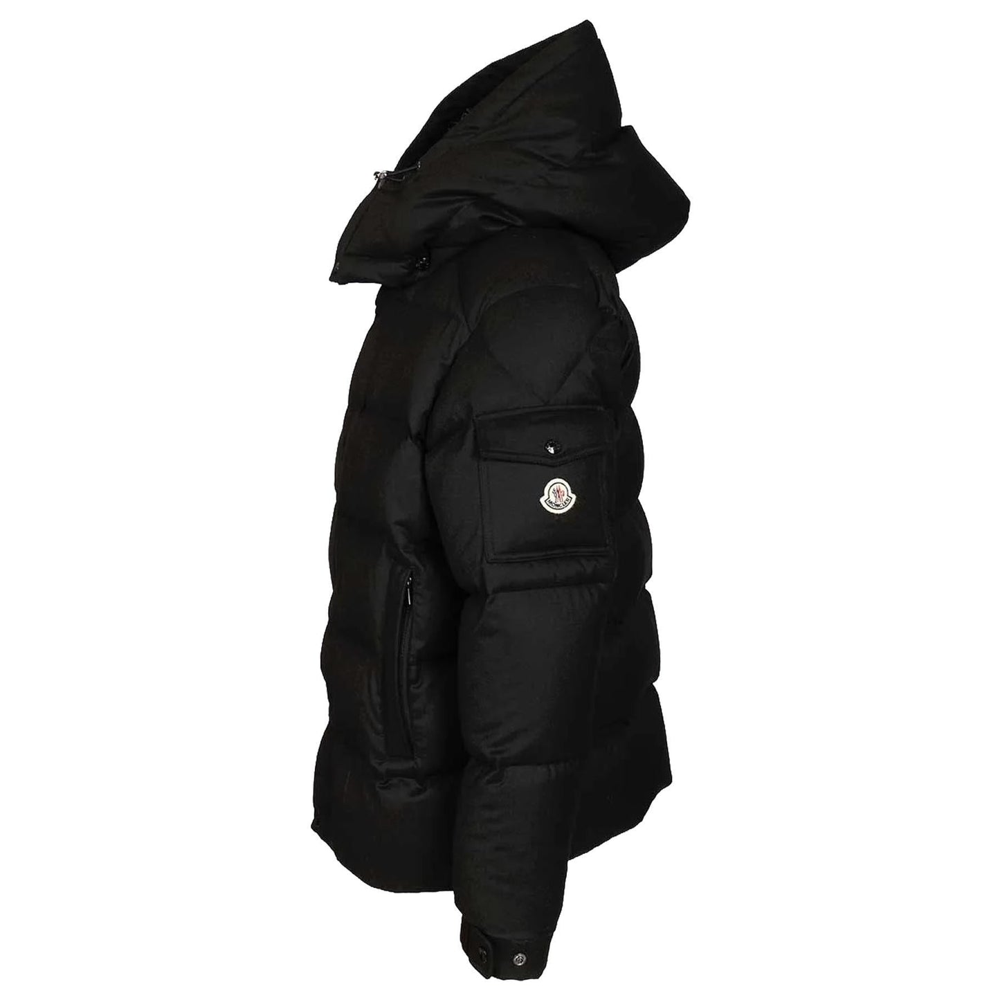 Moncler Men's Maya 70 Hooded Wool Flannel Short Down Jacket in BlackCoats & JacketsMonclerDPUS Designer Outlet2030008882880538133299456Moncler Men's Maya 70 Hooded Wool Flannel Short Down Jacket in Black