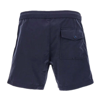 Moncler Men's Zip Pocket Logo Patch Swim Shorts in NavyMonclerDPUS Designer Outlet203001212318050592643248SMoncler Men's Zip Pocket Logo Patch Swim Shorts in Navy
