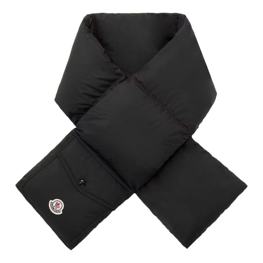 Moncler Padded Down Packable Scarf in BlackScarvesMonclerDPUS Designer Outlet8053813380687Moncler Padded Down Packable Scarf in Black