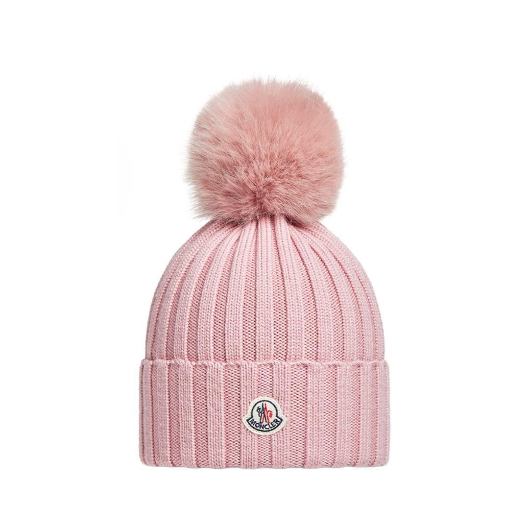 Moncler Pom Pom Beanie in PinkHatsMonclerDPUS Designer Outlet8053813355364UNIMoncler Pom Pom Beanie in Pink