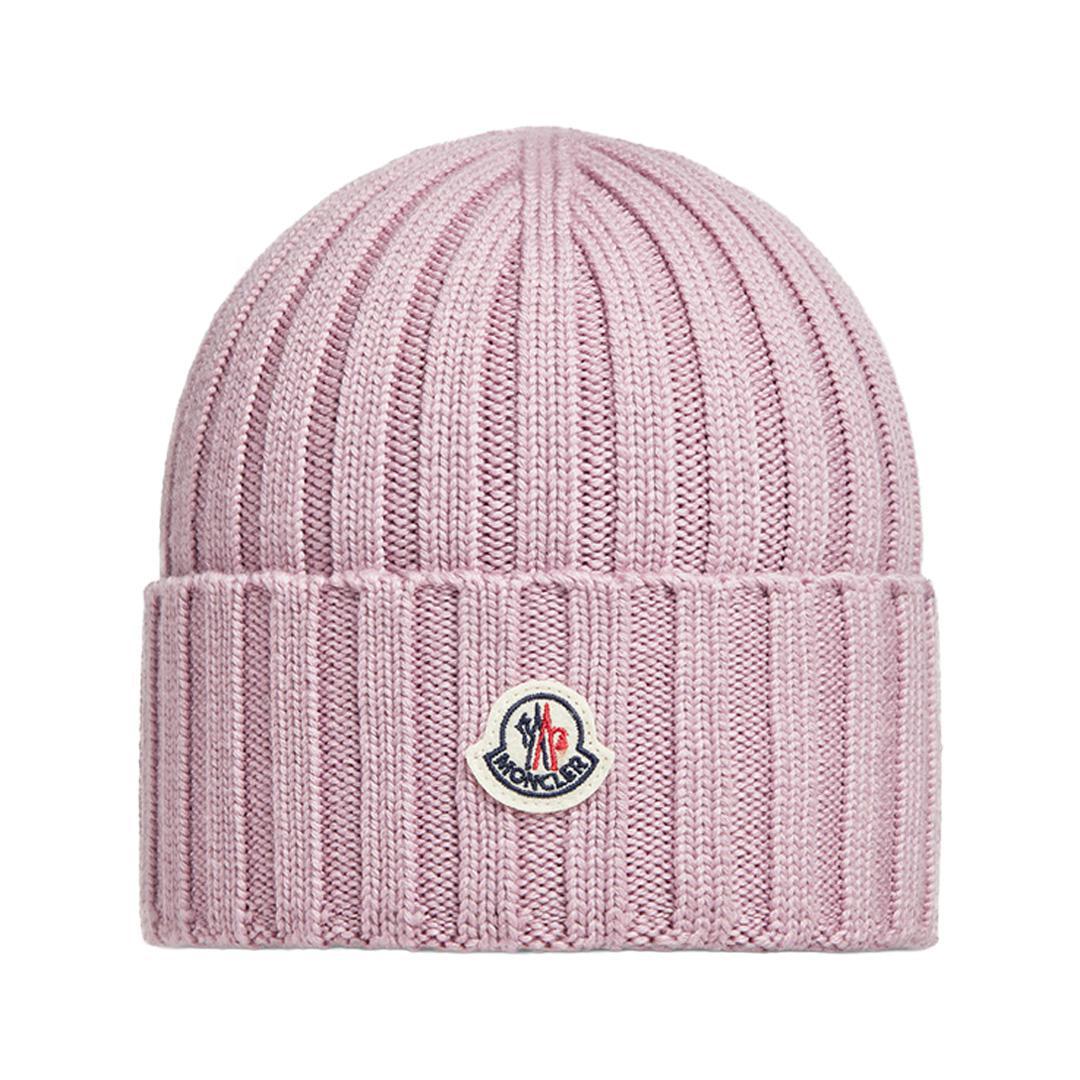 Moncler Ribbed Beanie in PinkHatsMonclerDPUS Designer Outlet8050592925764UNIMoncler Ribbed Beanie in Pink