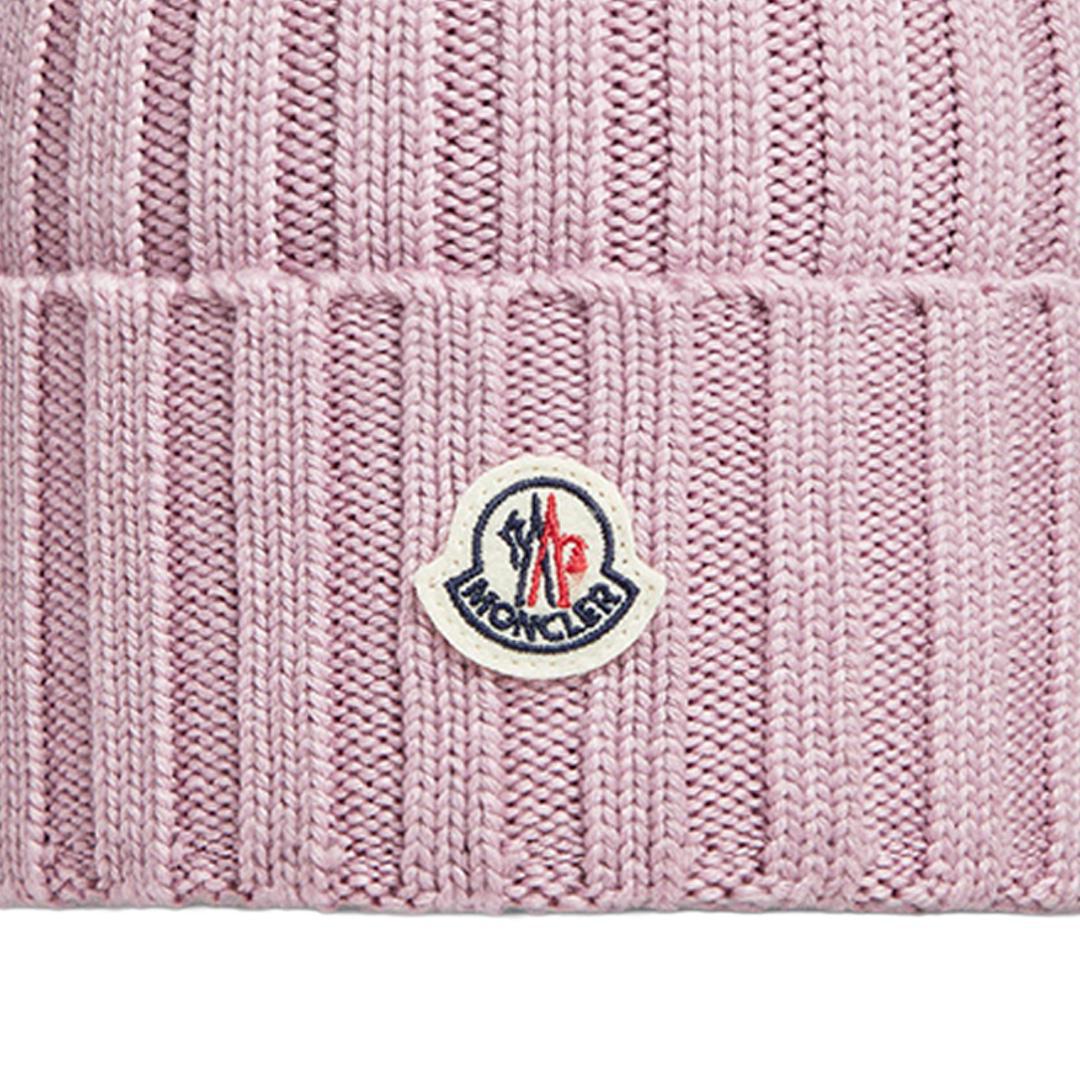 Moncler Ribbed Beanie in PinkHatsMonclerDPUS Designer Outlet8050592925764UNIMoncler Ribbed Beanie in Pink