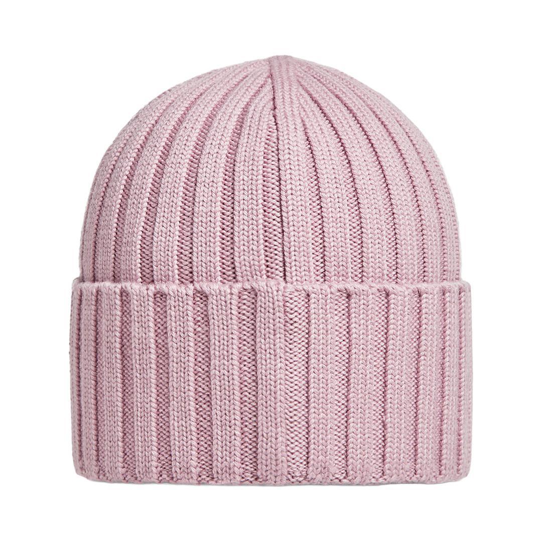 Moncler Ribbed Beanie in PinkHatsMonclerDPUS Designer Outlet8050592925764UNIMoncler Ribbed Beanie in Pink