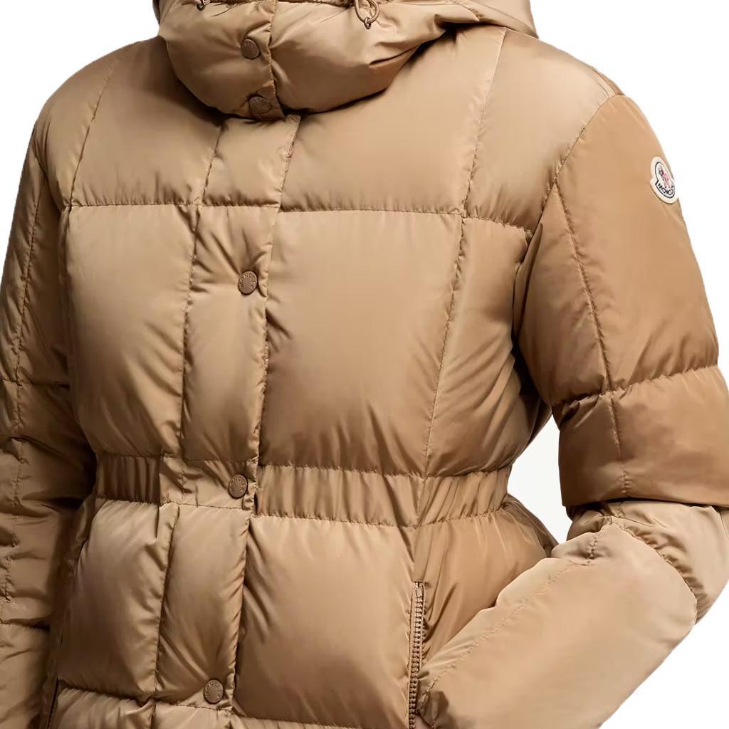 Moncler Women's Agneux Quilted Hooded Short Down Jacket in BeigeCoats & JacketsMonclerDPUS Designer Outlet80538133033961Moncler Women's Agneux Quilted Hooded Short Down Jacket in Beige