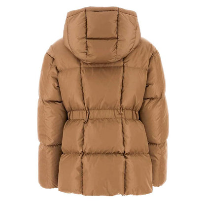 Moncler Women's Agneux Quilted Hooded Short Down Jacket in BeigeCoats & JacketsMonclerDPUS Designer Outlet80538133033961Moncler Women's Agneux Quilted Hooded Short Down Jacket in Beige