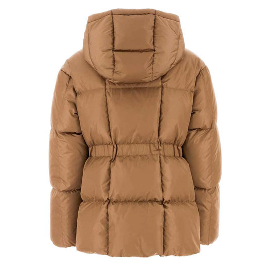 Moncler Women's Agneux Quilted Hooded Short Down Jacket in BeigeCoats & JacketsMonclerDPUS Designer Outlet80538133033961Moncler Women's Agneux Quilted Hooded Short Down Jacket in Beige