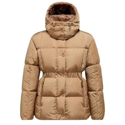 Moncler Women's Agneux Quilted Hooded Short Down Jacket in BeigeCoats & JacketsMonclerDPUS Designer Outlet80538133033961Moncler Women's Agneux Quilted Hooded Short Down Jacket in Beige