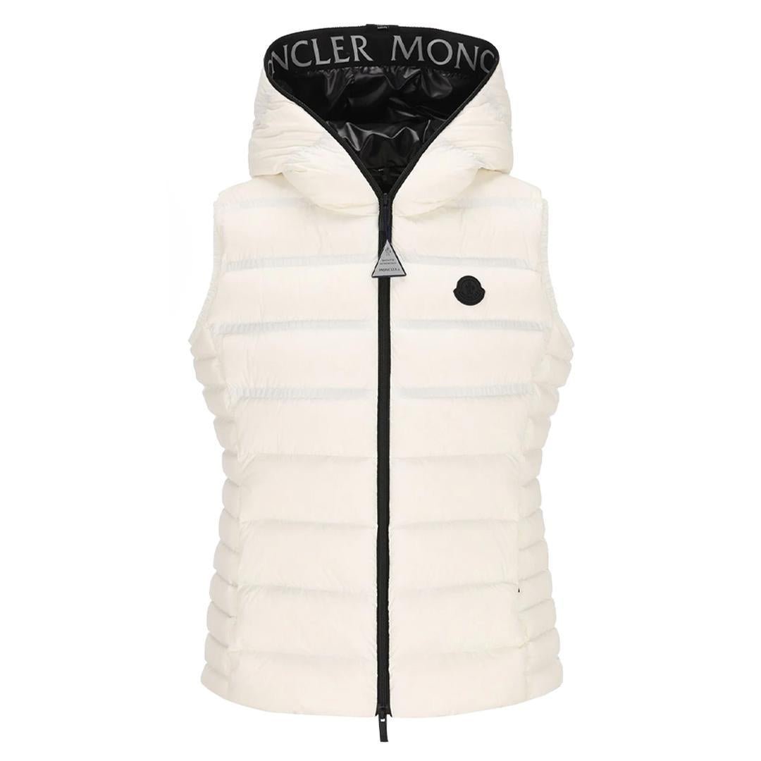 Moncler Women's Aliterse Hooded Down Gilet in WhiteCoats & JacketsMonclerDPUS Designer Outlet80505922615960Moncler Women's Aliterse Hooded Down Gilet in White