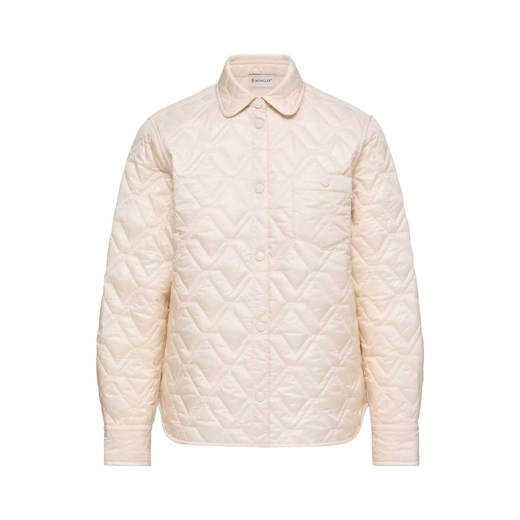 Moncler Women's Diamond Quilted Padded ShirtOvershirtMonclerDPUS Designer OutletL10932F00001788UY-52-408053813606855Ivory40Moncler Women's Diamond Quilted Padded Shirt