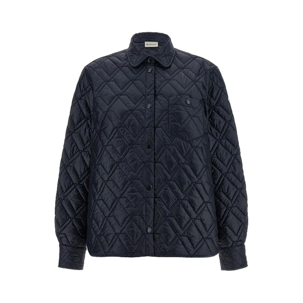 Moncler Women's Diamond Quilted Padded ShirtOvershirtMonclerDPUS Designer OutletL10932F00001788UY-778-408053813606732Blue40Moncler Women's Diamond Quilted Padded Shirt