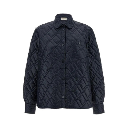 Moncler Women's Diamond Quilted Padded ShirtOvershirtMonclerDPUS Designer OutletL10932F00001788UY-778-408053813606732Blue40Moncler Women's Diamond Quilted Padded Shirt