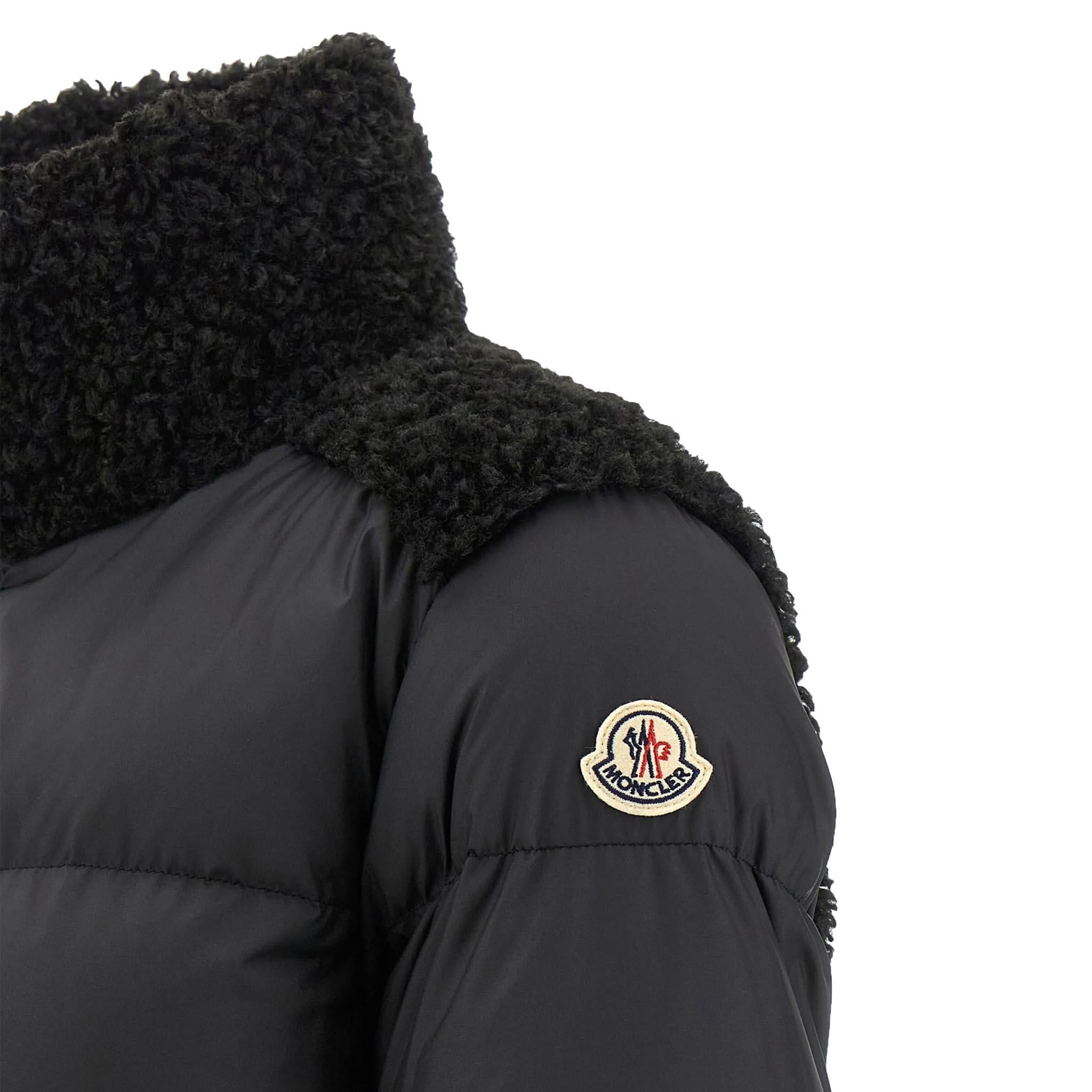 Moncler Women's Esnaie Teddy - Trimmed Short Down Jacket in BlackCoats & JacketsMonclerDPUS Designer Outlet2030012115680538132741222Moncler Women's Esnaie Teddy - Trimmed Short Down Jacket in Black