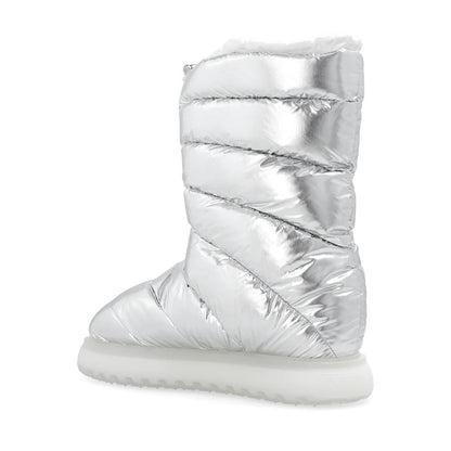 Moncler Women's Gaia Pocket Mid Nylon Padded Boots in SilverShoesMonclerDPUS Designer Outlet805387591229136Moncler Women's Gaia Pocket Mid Nylon Padded Boots in Silver