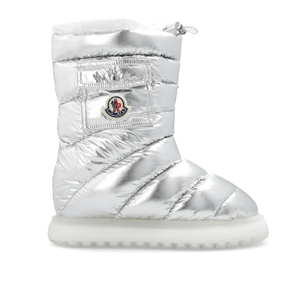 Moncler Women's Gaia Pocket Mid Nylon Padded Boots in SilverShoesMonclerDPUS Designer Outlet805387591229136Moncler Women's Gaia Pocket Mid Nylon Padded Boots in Silver