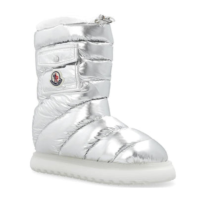 Moncler Women's Gaia Pocket Mid Nylon Padded Boots in SilverShoesMonclerDPUS Designer Outlet805387591229136Moncler Women's Gaia Pocket Mid Nylon Padded Boots in Silver