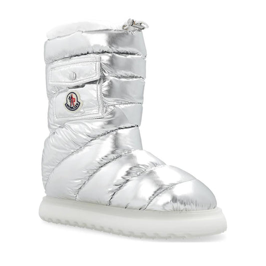 Moncler Women's Gaia Pocket Mid Nylon Padded Boots in SilverShoesMonclerDPUS Designer Outlet805387591229136Moncler Women's Gaia Pocket Mid Nylon Padded Boots in Silver