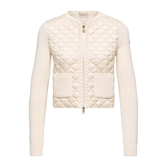 Moncler Women's Geometric-Quilted Padded Zip-Up CardiganKnitwearMonclerDPUS Designer OutletL10939B00036M5670-34-M8053813737535WhiteMMoncler Women's Geometric-Quilted Padded Zip-Up Cardigan