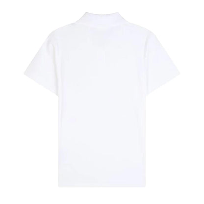 Moncler Women's Heart Logo Patch Polo in WhitePolosMonclerDPUS Designer Outlet8053813059996XSMoncler Women's Heart Logo Patch Polo in White