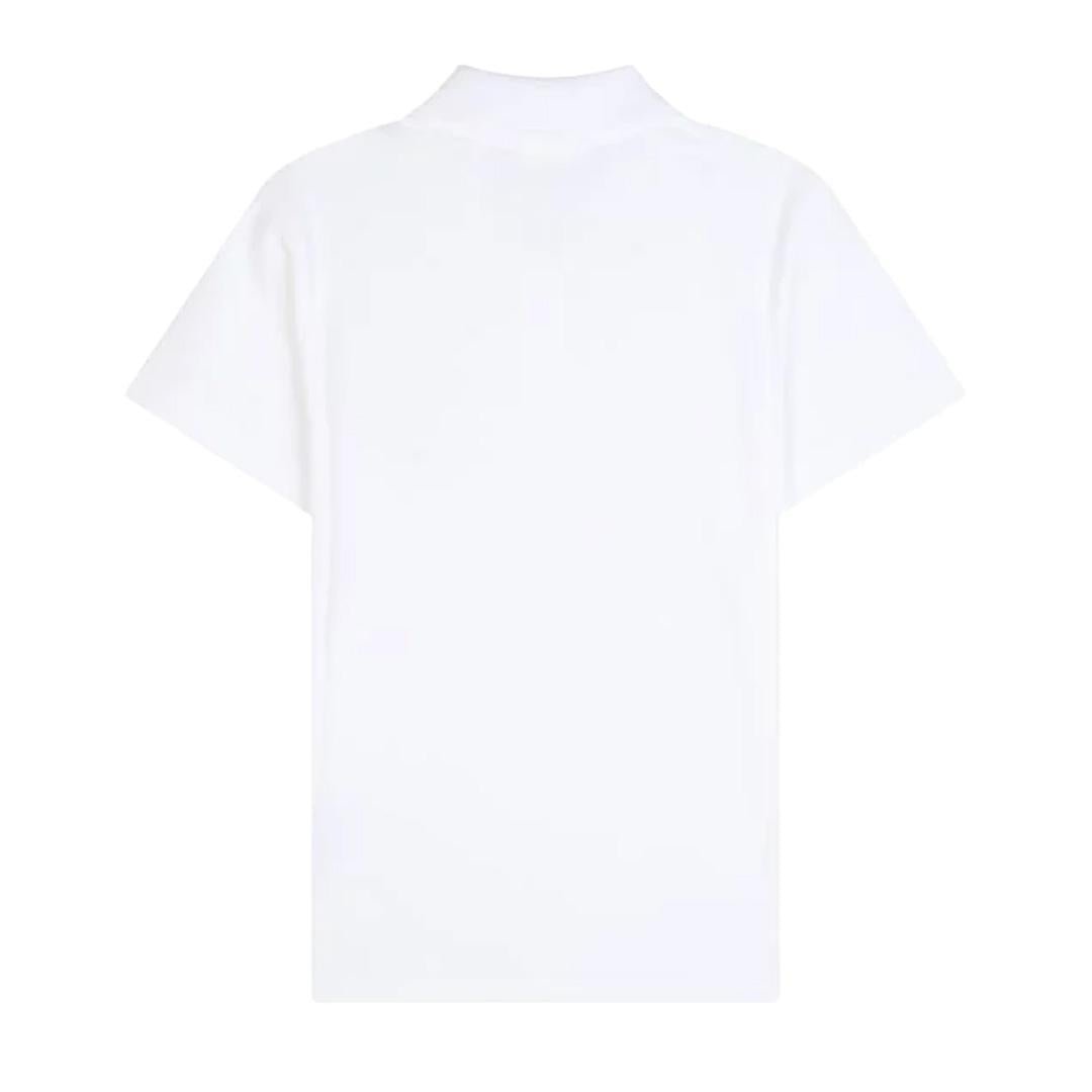 Moncler Women's Heart Logo Patch Polo in WhitePolosMonclerDPUS Designer Outlet8053813059996XSMoncler Women's Heart Logo Patch Polo in White