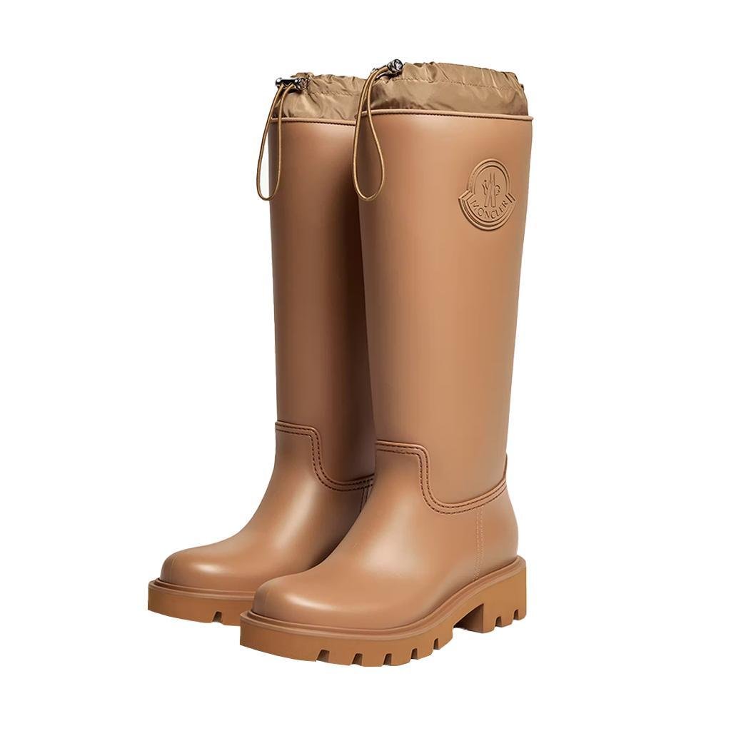 Moncler Women's Kickstream High Rain Boots in TanMonclerDPUS Designer Outlet805572473812036Moncler Women's Kickstream High Rain Boots in Tan