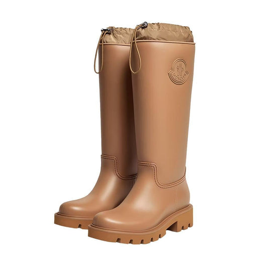 Moncler Women's Kickstream High Rain Boots in TanMonclerDPUS Designer Outlet805572473812036Moncler Women's Kickstream High Rain Boots in Tan