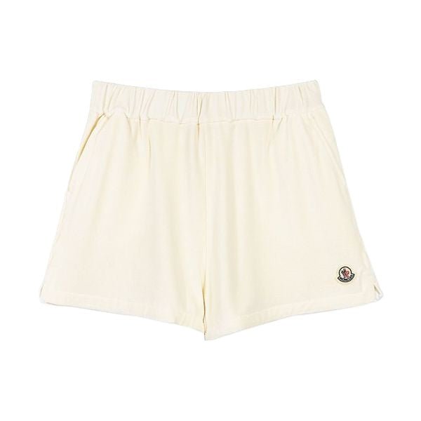 Moncler Women's Logo Patch Terry Cloth ShortsTrousers & ShortsMonclerDPUS Designer Outlet8053875189174WhiteXSMoncler Women's Logo Patch Terry Cloth Shorts