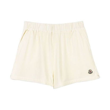 Moncler Women's Logo Patch Terry Cloth ShortsTrousers & ShortsMonclerDPUS Designer Outlet8053875189174WhiteXSMoncler Women's Logo Patch Terry Cloth Shorts