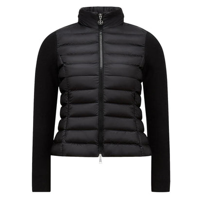Moncler Women's Padded Wool Zip Cardigan in BlackCoats & JacketsMonclerDPUS Designer Outlet8050592340369XSMoncler Women's Padded Wool Zip Cardigan in Black