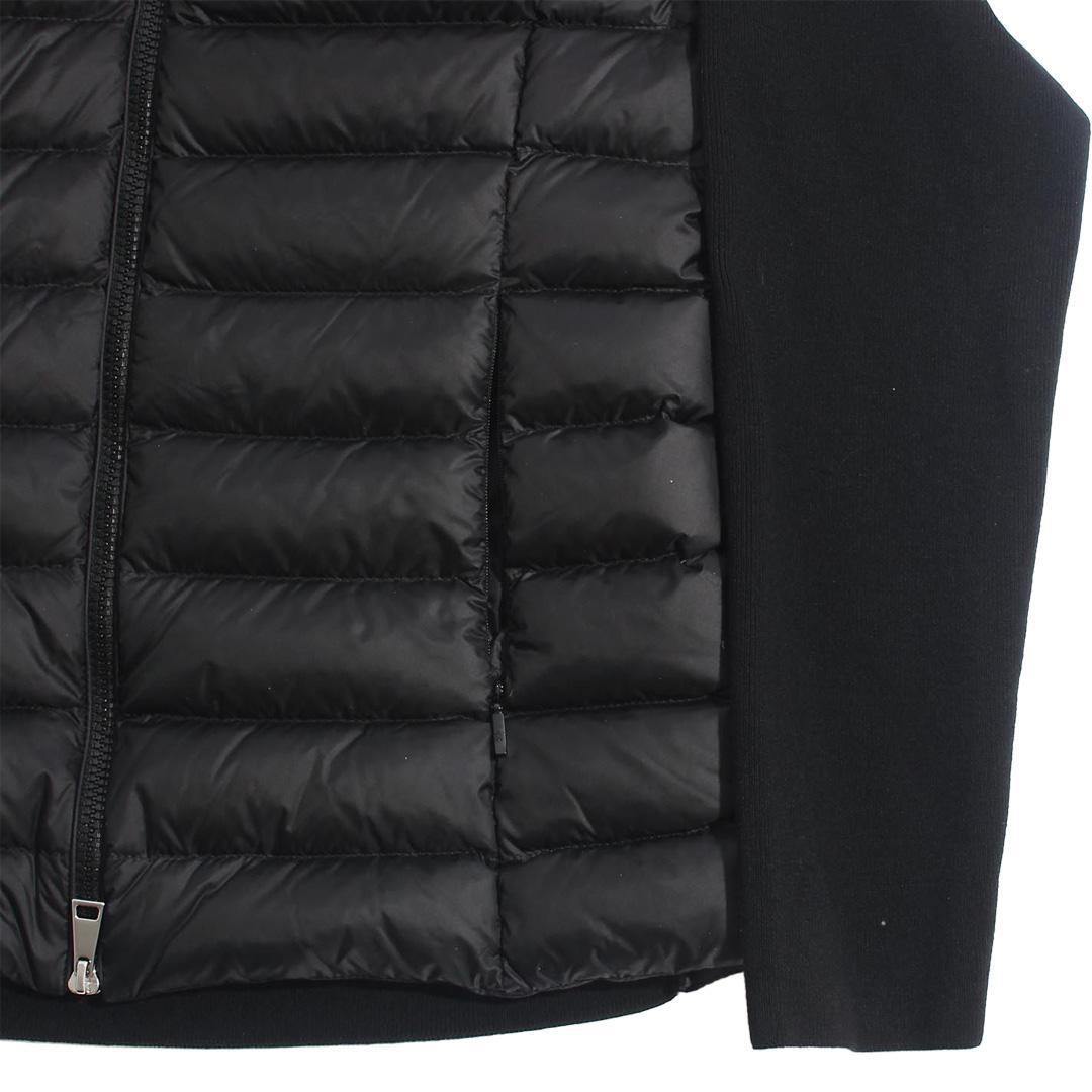 Moncler Women's Padded Wool Zip Cardigan in BlackCoats & JacketsMonclerDPUS Designer Outlet8050592340369XSMoncler Women's Padded Wool Zip Cardigan in Black
