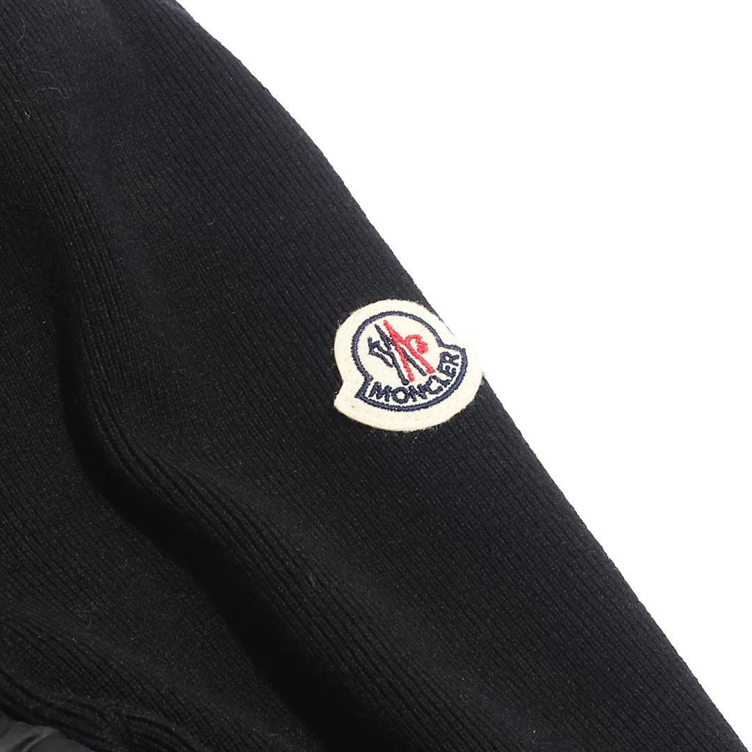 Moncler Women's Padded Wool Zip Cardigan in BlackCoats & JacketsMonclerDPUS Designer Outlet8050592340369XSMoncler Women's Padded Wool Zip Cardigan in Black