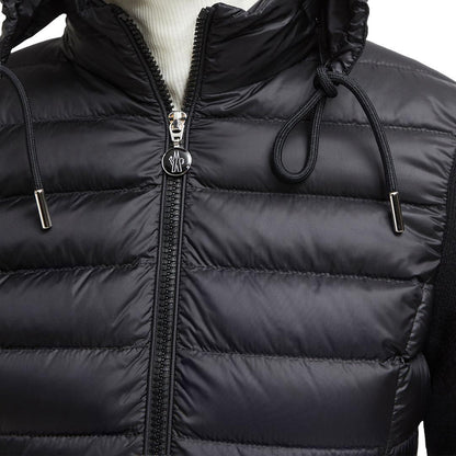 Moncler Women's Padded Wool Zip Cardigan in BlackCoats & JacketsMonclerDPUS Designer Outlet8050592340369XSMoncler Women's Padded Wool Zip Cardigan in Black