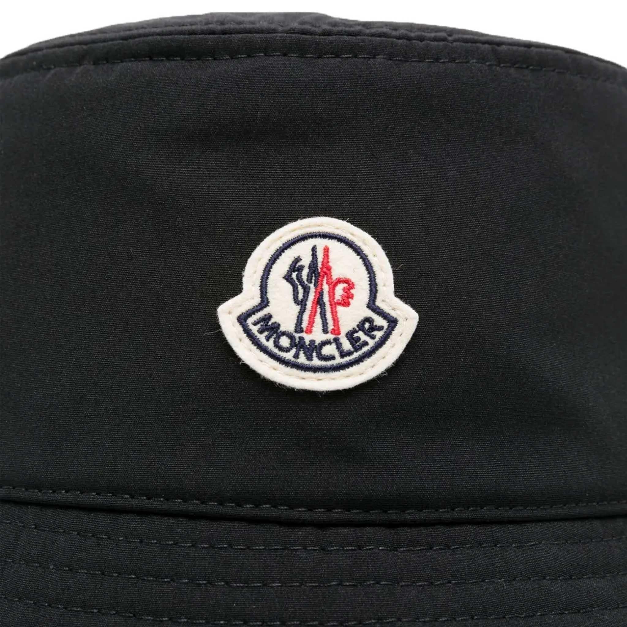 Moncler Women's Patch Logo Bucket Hat in BlackMonclerDPUS Designer Outlet203001212728050592879746SMoncler Women's Patch Logo Bucket Hat in Black