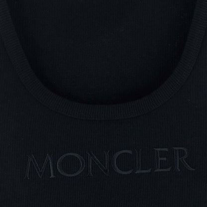 Moncler Women's Ribbed Logo Vest in BlackMonclerDPUS Designer Outlet203001214988055724460328SMoncler Women's Ribbed Logo Vest in Black