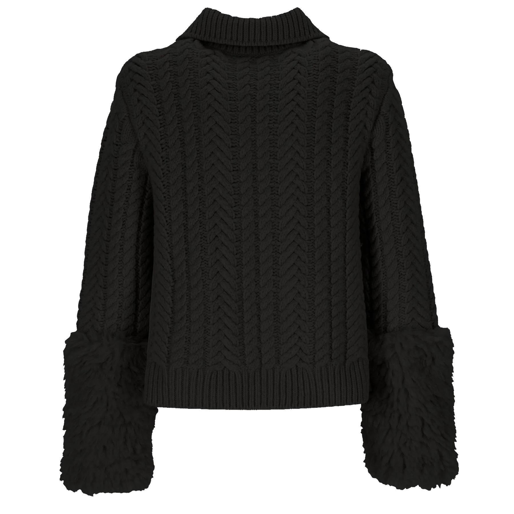 Moncler Women's Wool Blend Zip - Up Cardigan in BlackMonclerDPUS Designer Outlet203001101348053813345075SMoncler Women's Wool Blend Zip - Up Cardigan in Black