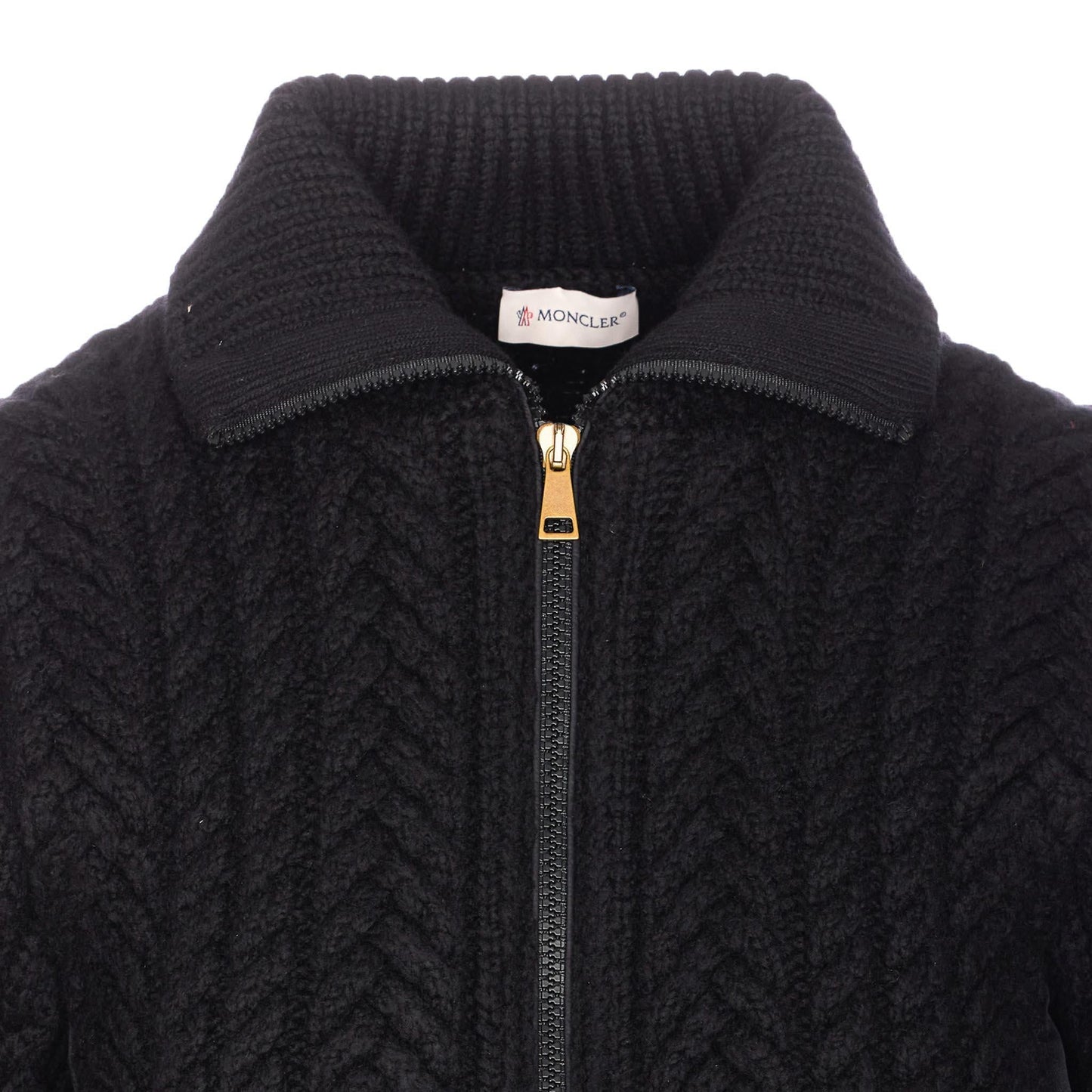 Moncler Women's Wool Blend Zip - Up Cardigan in BlackMonclerDPUS Designer Outlet203001101348053813345075SMoncler Women's Wool Blend Zip - Up Cardigan in Black