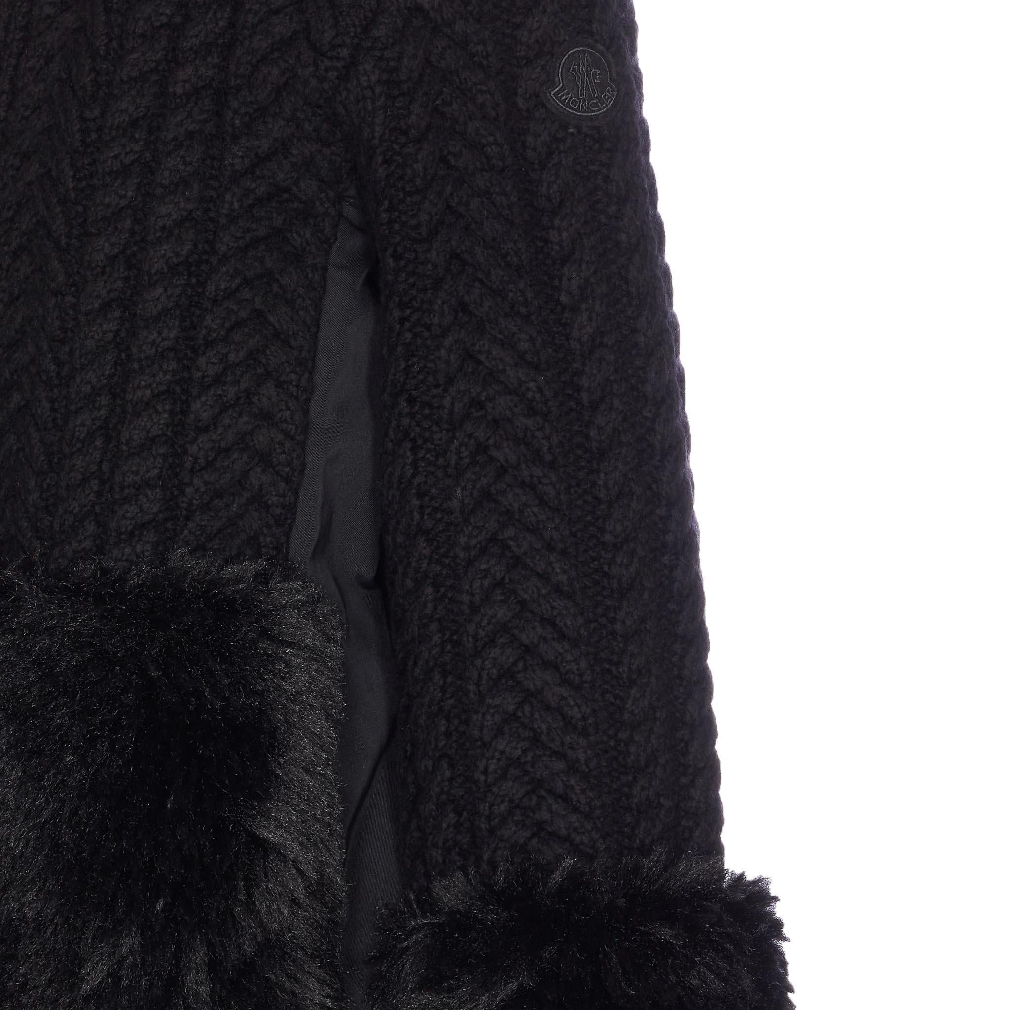 Moncler Women's Wool Blend Zip - Up Cardigan in BlackMonclerDPUS Designer Outlet203001101348053813345075SMoncler Women's Wool Blend Zip - Up Cardigan in Black