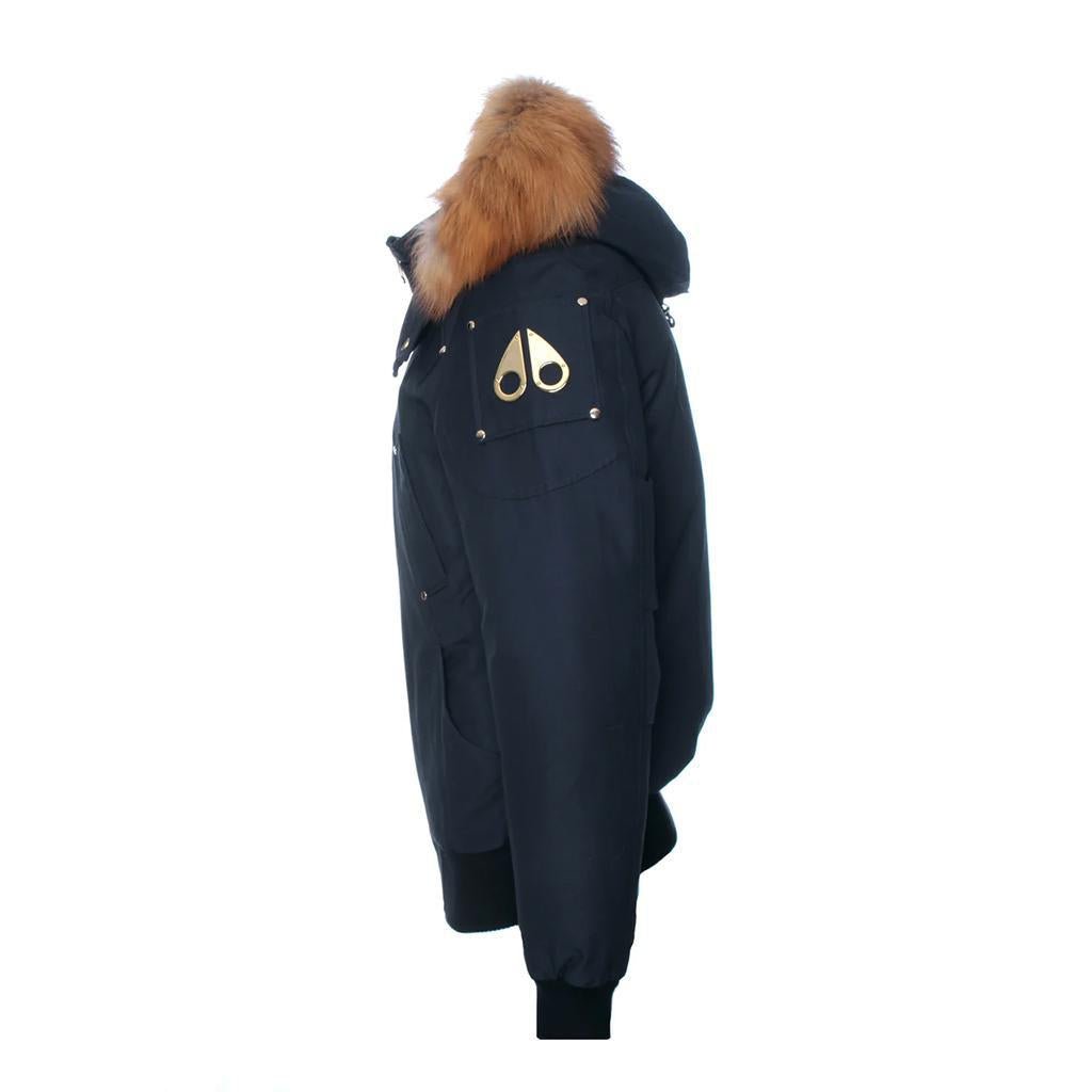 Moose Knuckles Little Rapids Bomber in Navy/ GoldMoose KnucklesDPUS Designer Outlet822185251264SMoose Knuckles Little Rapids Bomber in Navy/ Gold