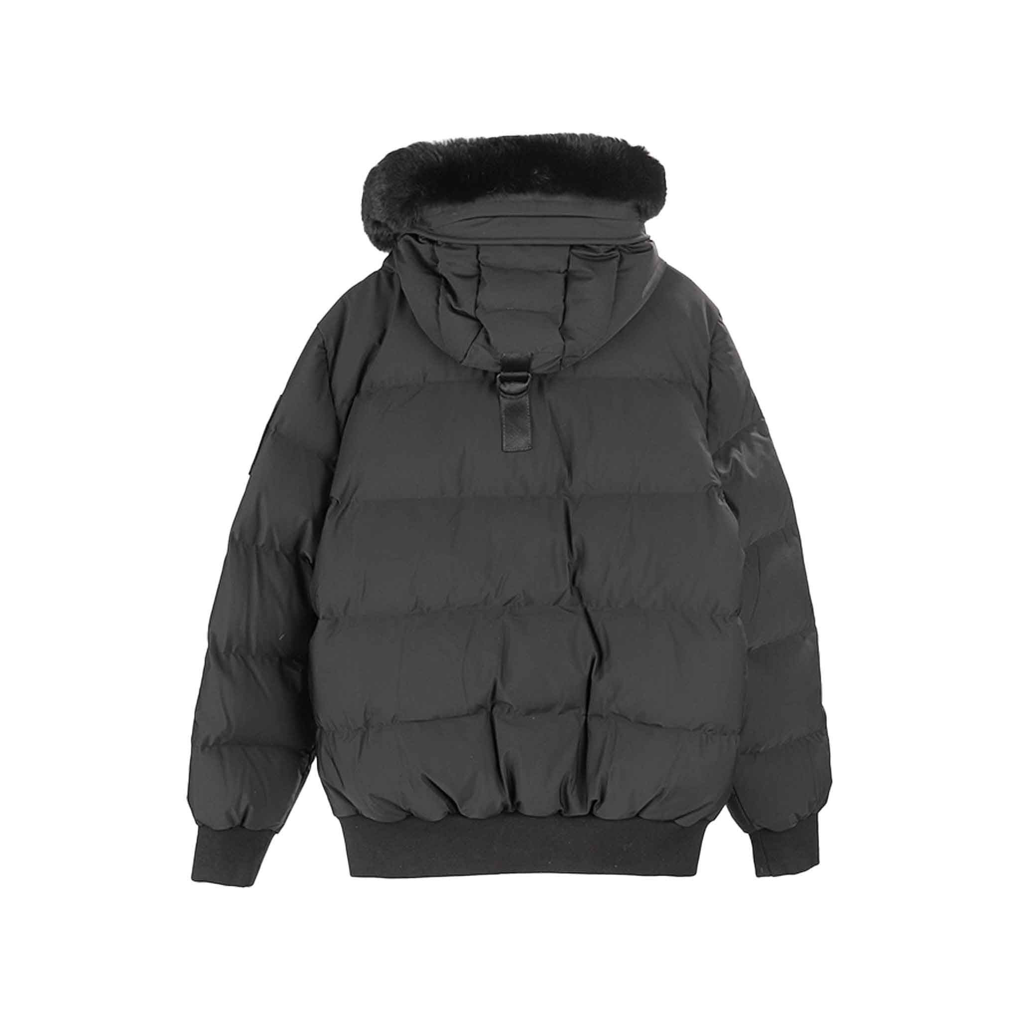 Moose Knuckles Mens Levin Bomber in Black/ Black ShearlingCoats & JacketsMoose KnucklesDPUSXSMoose Knuckles Mens Levin Bomber in Black/ Black Shearling